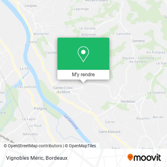 Vignobles Méric plan