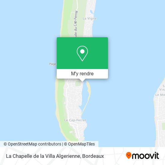 La Chapelle de la Villa Algerienne plan