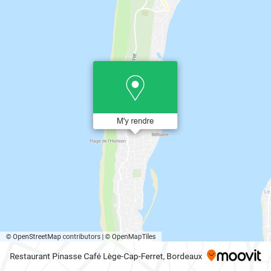 Restaurant Pinasse Café Lège-Cap-Ferret plan