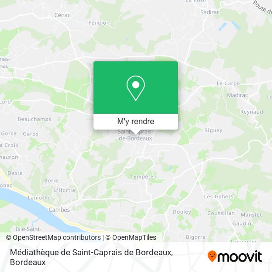 Médiathèque de Saint-Caprais de Bordeaux plan