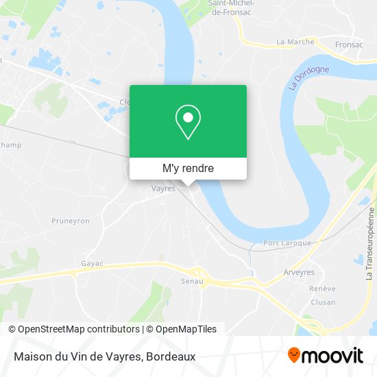 Maison du Vin de Vayres plan