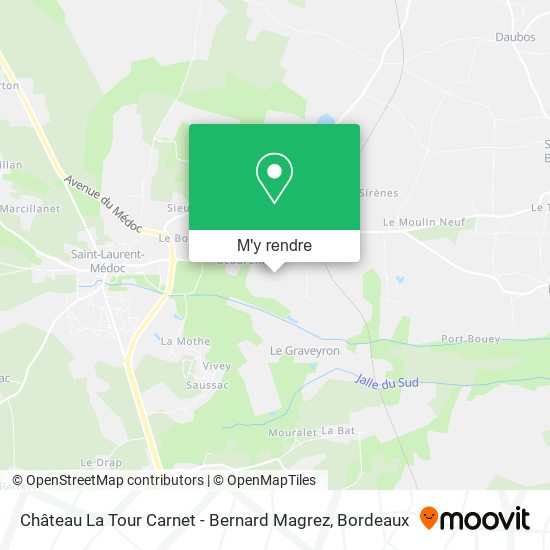 Château La Tour Carnet - Bernard Magrez plan