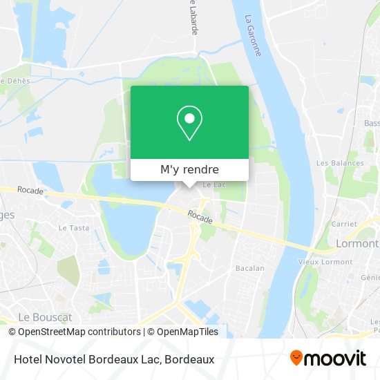 Hotel Novotel Bordeaux Lac plan