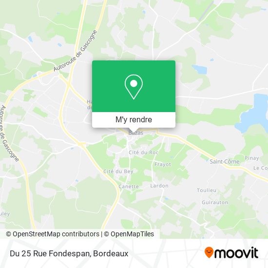 Du 25 Rue Fondespan plan