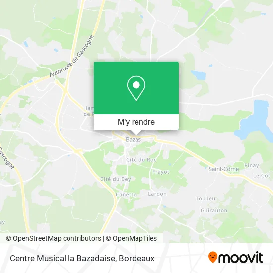 Centre Musical la Bazadaise plan