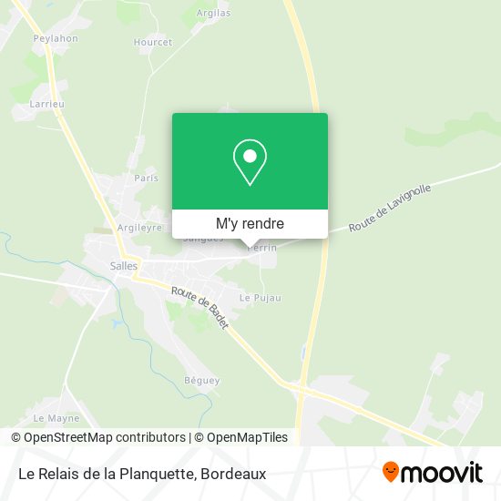 Le Relais de la Planquette plan