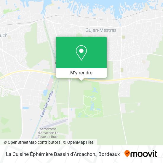 La Cuisine Éphémère Bassin d'Arcachon. plan