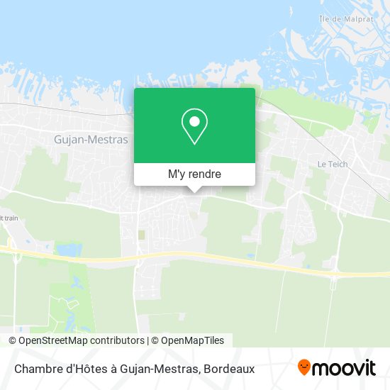 Chambre d'Hôtes à Gujan-Mestras plan