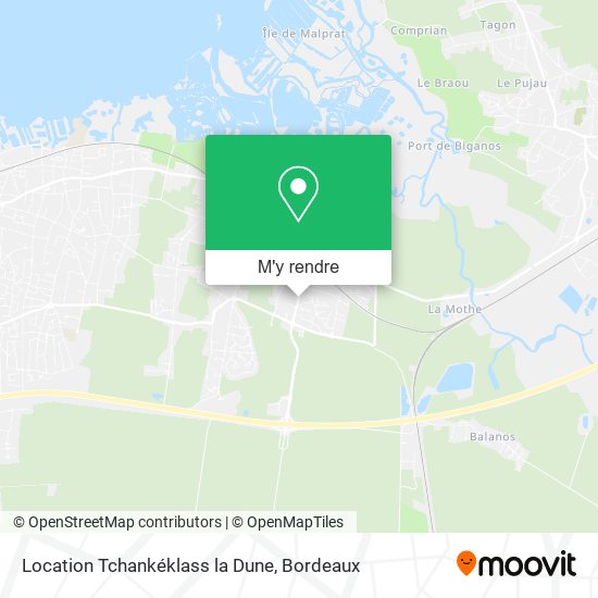 Location Tchankéklass la Dune plan