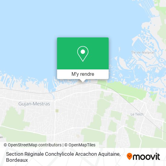 Section Réginale Conchylicole Arcachon Aquitaine plan