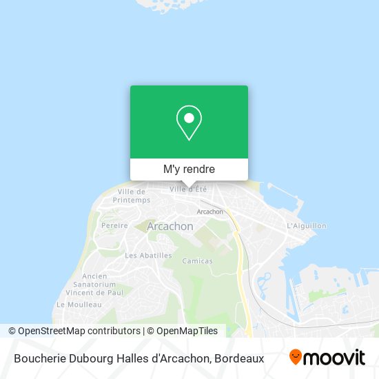 Boucherie Dubourg Halles d'Arcachon plan