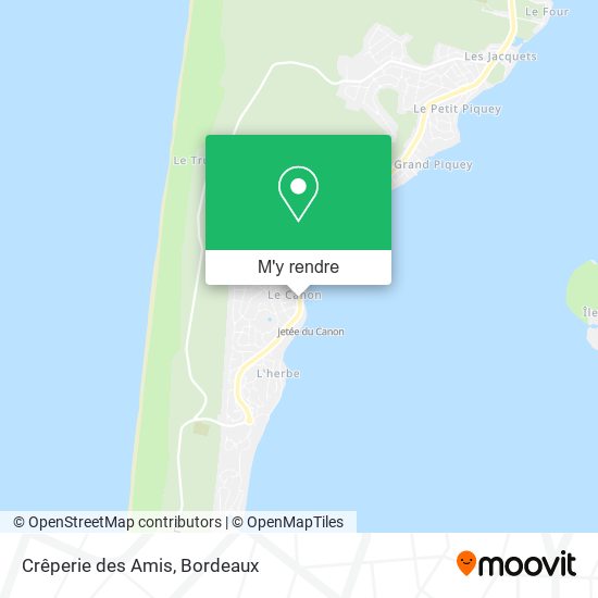 Crêperie des Amis plan