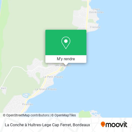 La Conche à Huîtres-Lege Cap Ferret plan