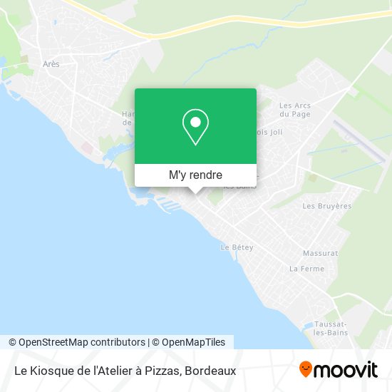 Le Kiosque de l'Atelier à Pizzas plan