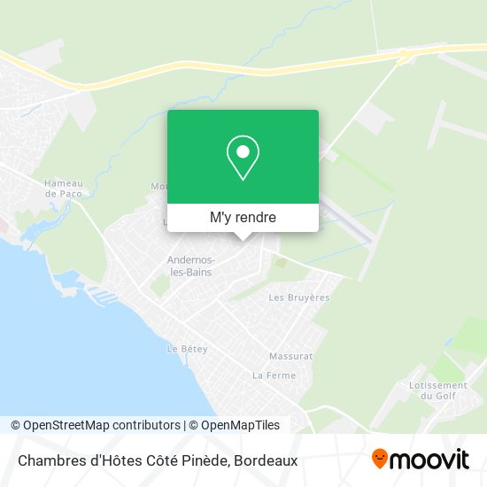 Chambres d'Hôtes Côté Pinède plan