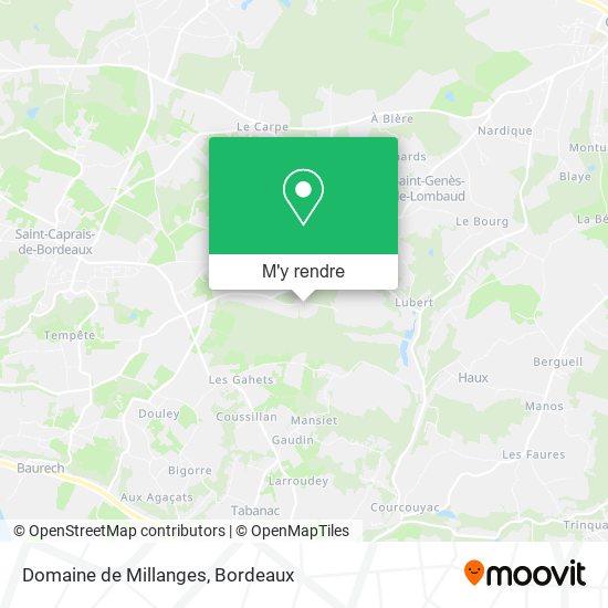 Domaine de Millanges plan