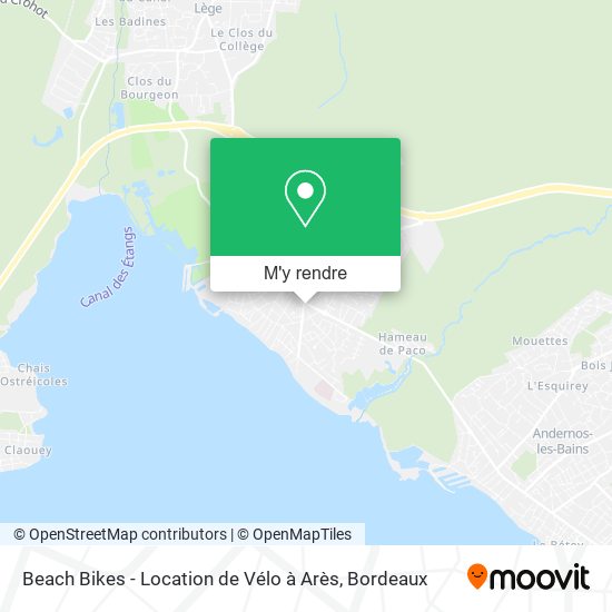 Beach Bikes - Location de Vélo à Arès plan