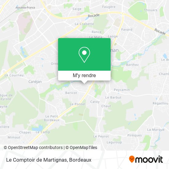 Le Comptoir de Martignas plan