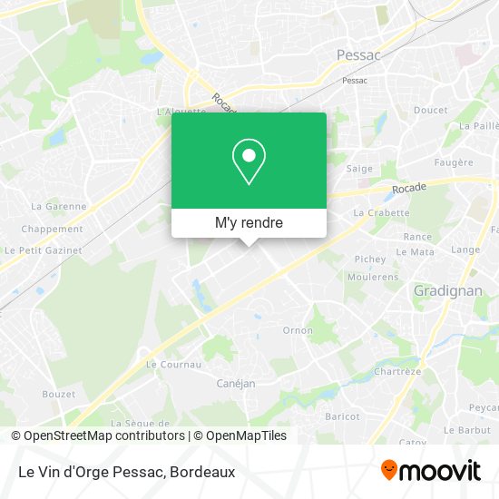 Le Vin d'Orge Pessac plan