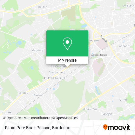 Rapid Pare Brise Pessac plan