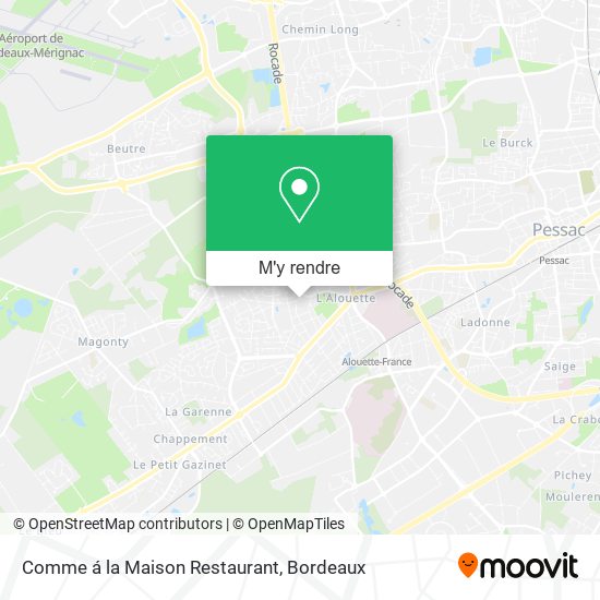 Comme á la Maison Restaurant plan