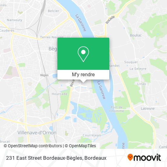 231 East Street Bordeaux-Bègles plan
