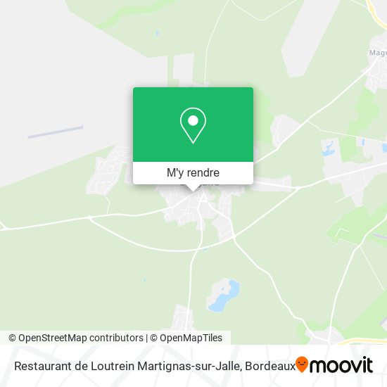 Restaurant de Loutrein Martignas-sur-Jalle plan