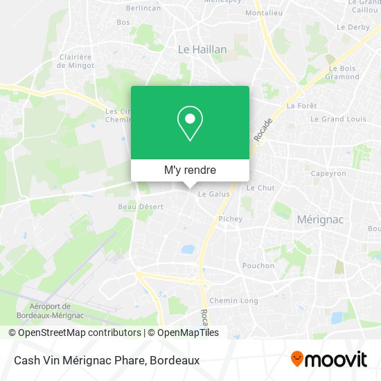 Cash Vin Mérignac Phare plan