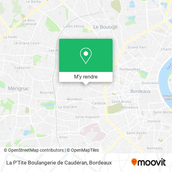 La P'Tite Boulangerie de Caudéran plan