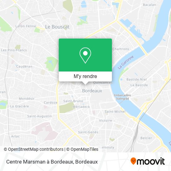 Centre Marsman à Bordeaux plan