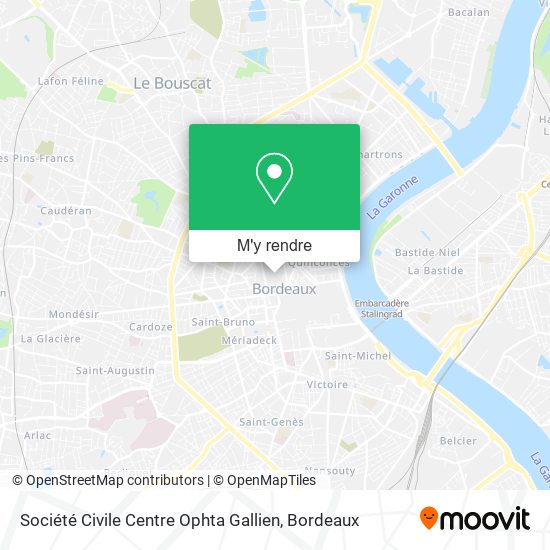 Société Civile Centre Ophta Gallien plan