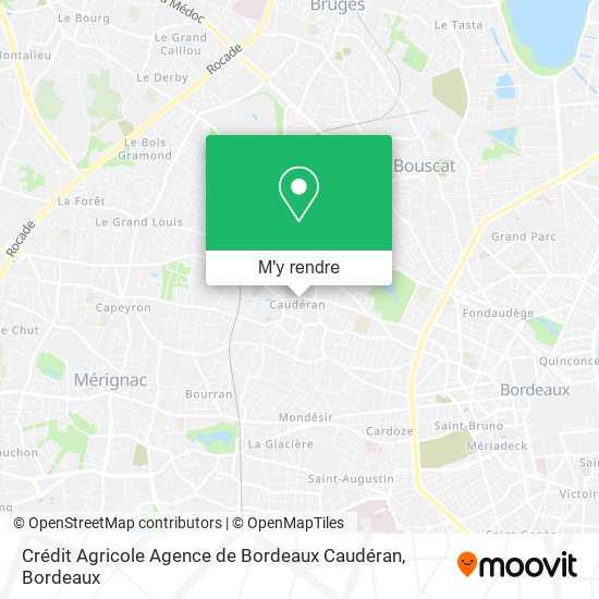 Crédit Agricole Agence de Bordeaux Caudéran plan