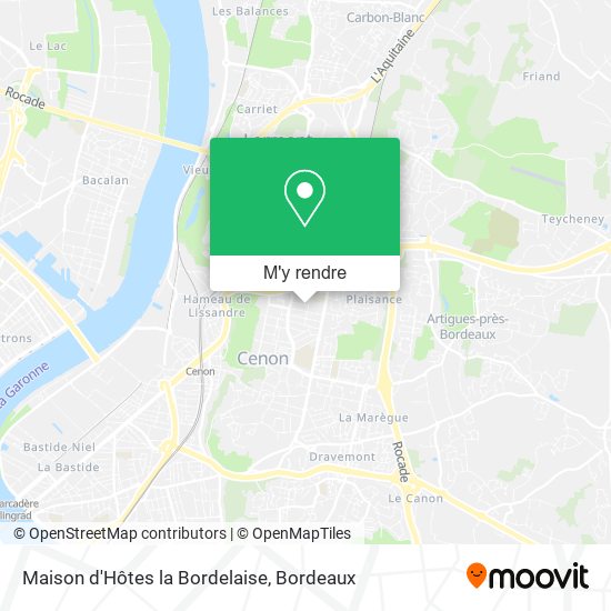 Maison d'Hôtes la Bordelaise plan