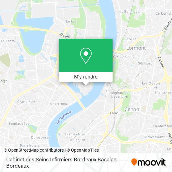Cabinet des Soins Infirmiers Bordeaux Bacalan plan