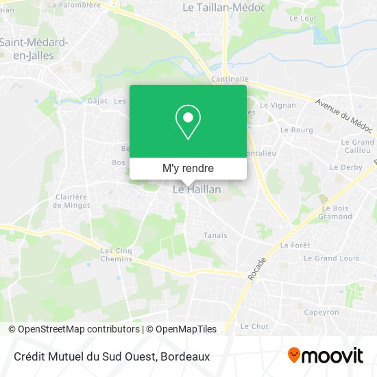 Crédit Mutuel du Sud Ouest plan