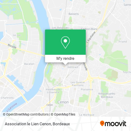 Association le Lien Cenon plan