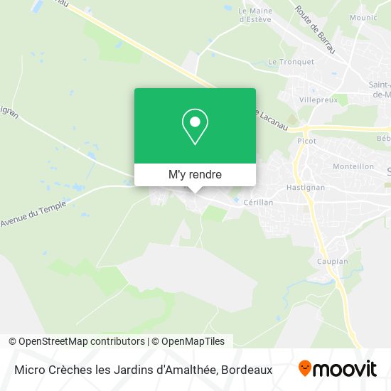 Micro Crèches les Jardins d'Amalthée plan