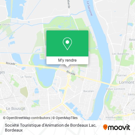 Société Touristique d'Animation de Bordeaux Lac plan