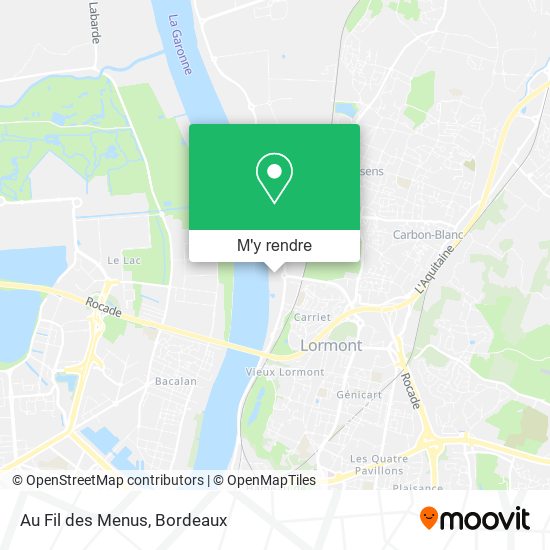 Au Fil des Menus plan