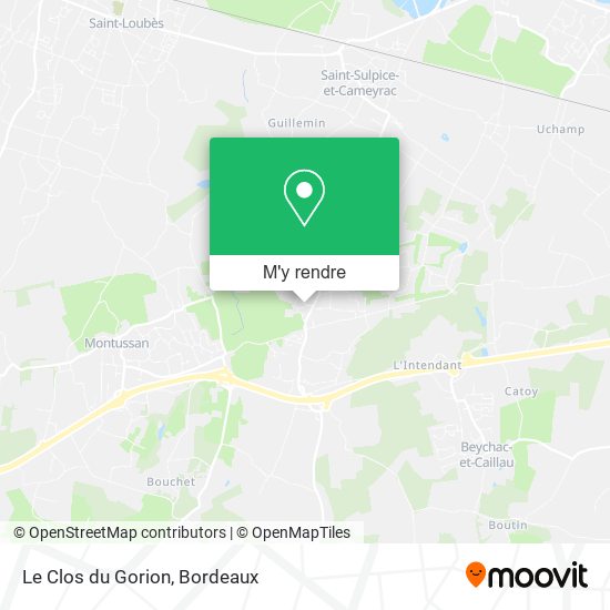 Le Clos du Gorion plan
