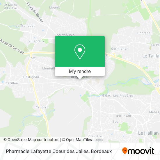 Pharmacie Lafayette Coeur des Jalles plan