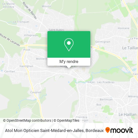 Atol Mon Opticien Saint-Médard-en-Jalles plan