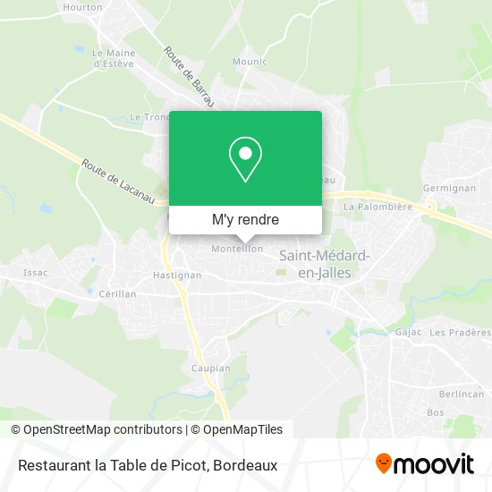 Restaurant la Table de Picot plan