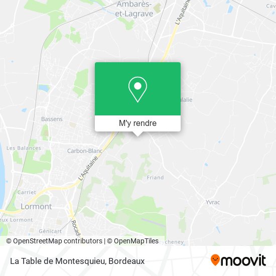 La Table de Montesquieu plan