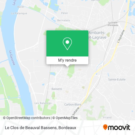 Le Clos de Beauval Bassens plan