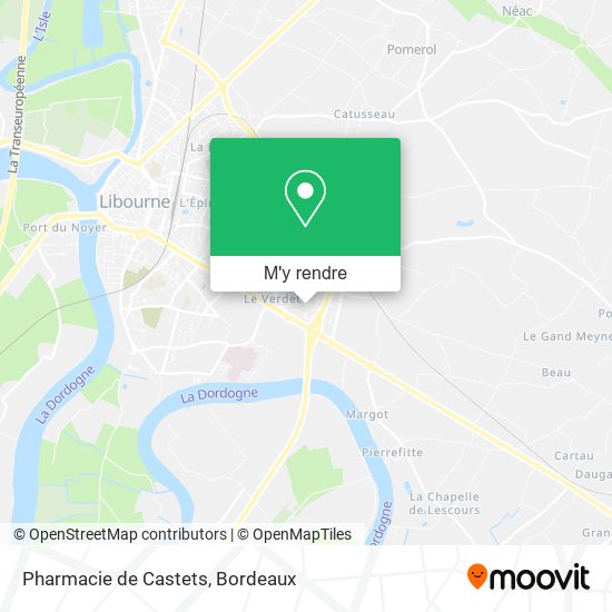 Pharmacie de Castets plan