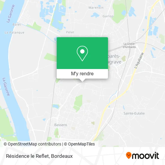 Résidence le Reflet plan