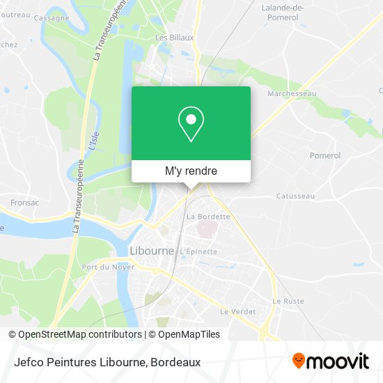 Jefco Peintures Libourne plan