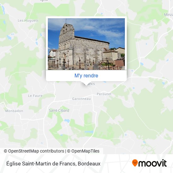 Église Saint-Martin de Francs plan