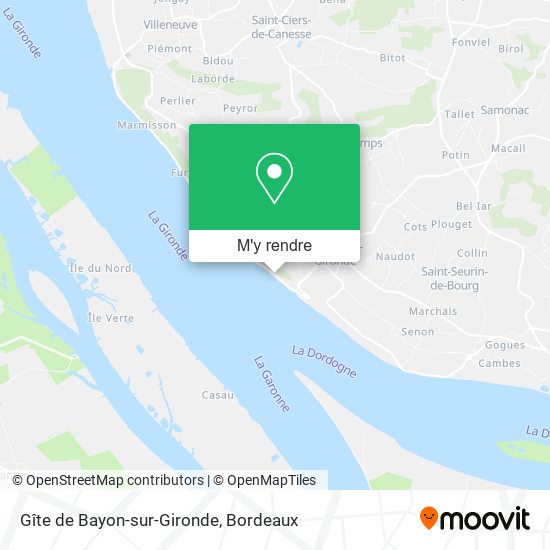 Gîte de Bayon-sur-Gironde plan